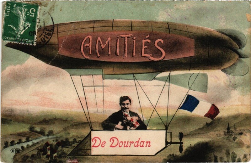 Carte postale ancienne Dourdan souvenir à Dourdan