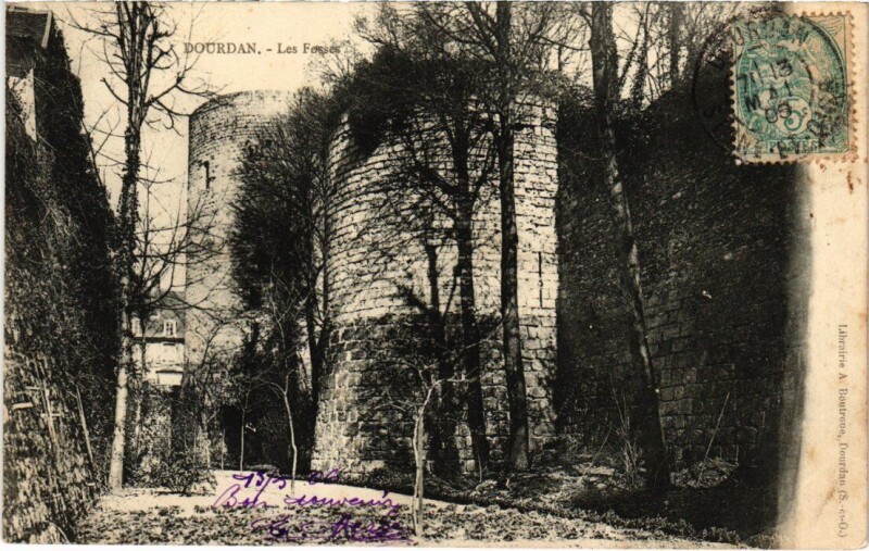 Carte postale ancienne Dourdan Les Fosses à Dourdan