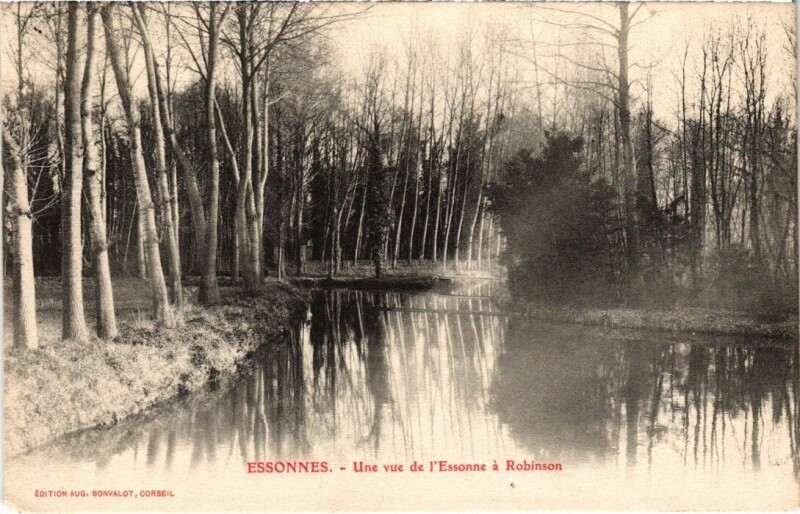 Carte postale ancienne Corbeil Essonnes une vue de l'Essonne à Corbeil-Essonnes