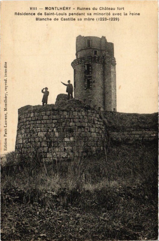 Carte postale ancienne Montlhery Ruines du Chateau