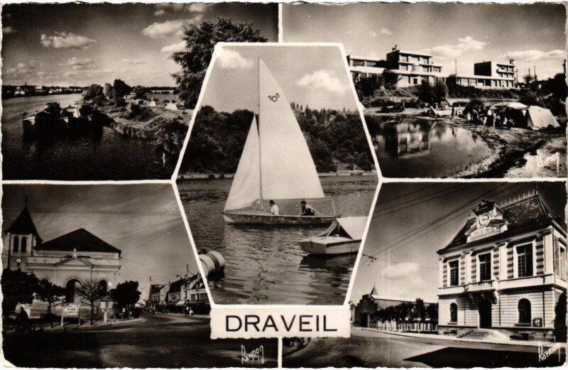 Carte postale ancienne Draveil souvenir à Draveil