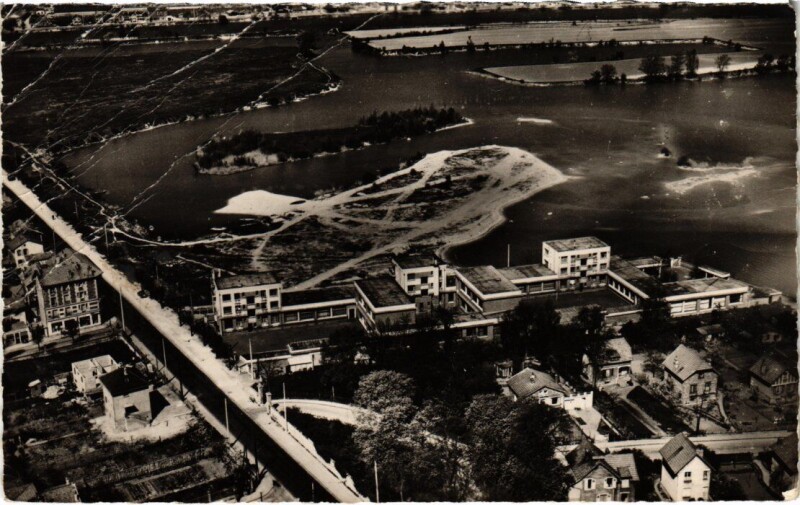 Carte postale ancienne Draveil Les Fouilles et les nouvelles Ecoles à Draveil