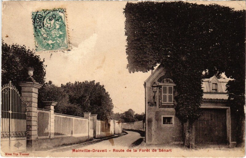 Carte postale ancienne Draveil Route de la Foret de Senart à Draveil