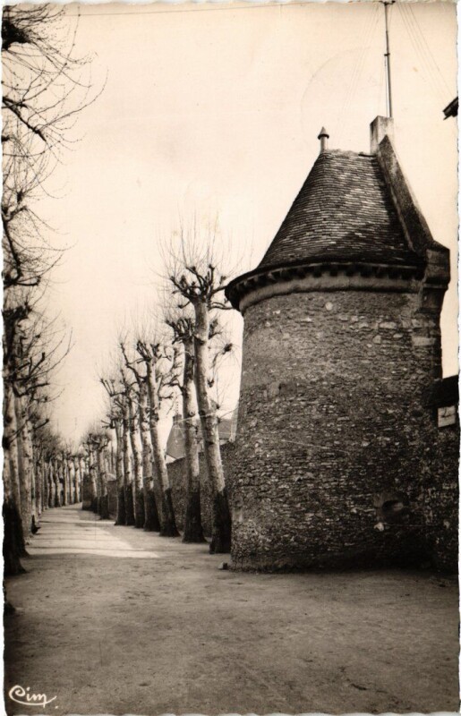 Carte postale ancienne Dourdan Boulevard des ALlies à Dourdan