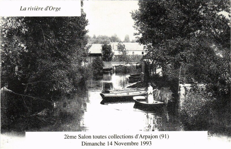 Carte postale ancienne Arpajon Riviere d'Orge à Arpajon