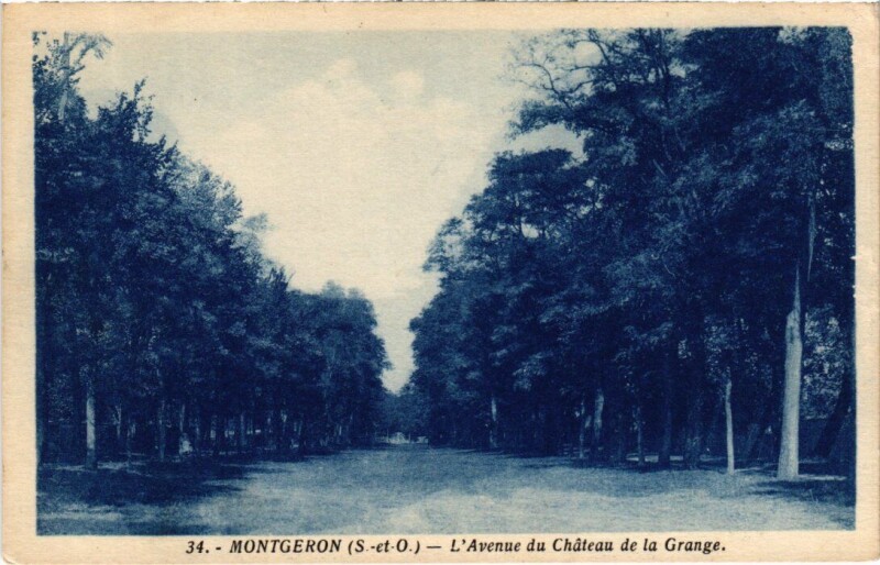 Carte postale ancienne Montgeron Avenue du Chateau de la Grange à Montgeron