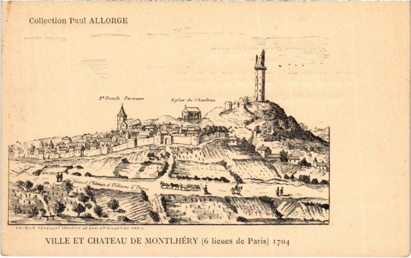 Carte postale ancienne Montlhery Ville et Chateau