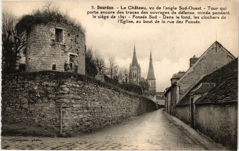 Carte postale ancienne Dourdan Le Chateau à Dourdan
