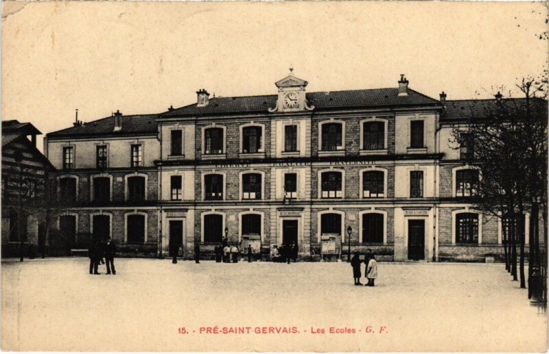 Carte postale ancienne Le Pre-Saint-Gervais Les Ecoles
