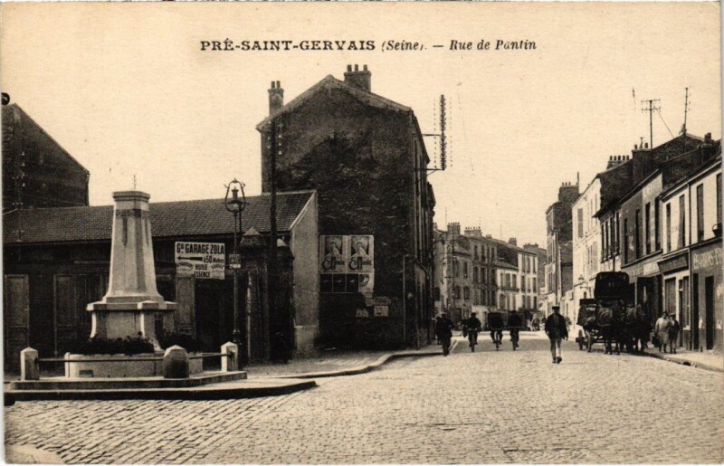 Carte postale ancienne Le Pre-Saint-Gervais Rue de Pantin à Pantin