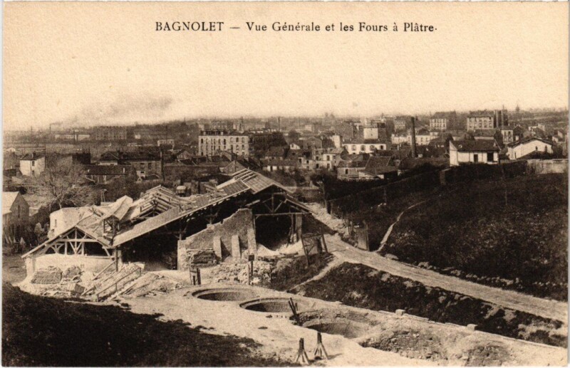 Carte postale ancienne Bagnolet Les Fours a Platre - Vue Generale à Bagnolet