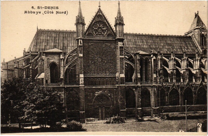 Carte postale ancienne Saint-Denis Abbaye à Saint-Denis