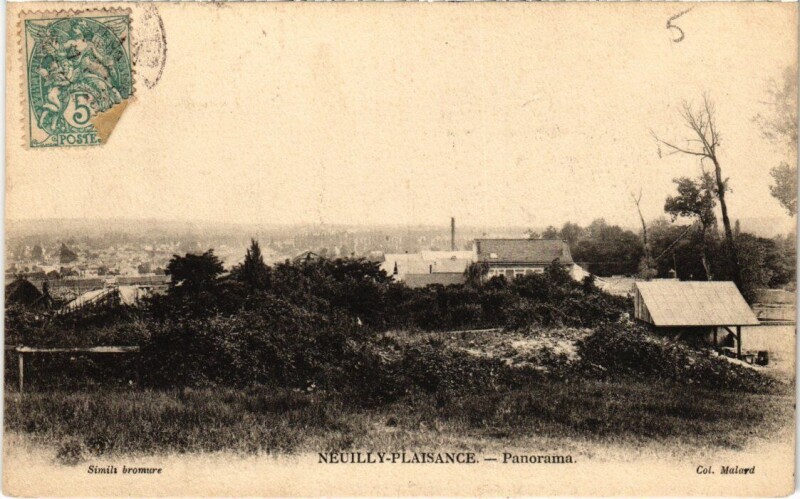 Carte postale ancienne Neuilly-Plaisance Panorama à Neuilly-Plaisance