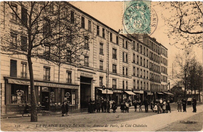Carte postale ancienne Saint-Denis La-Plaine-Saint-Denis - Avenue de Paris à Saint-Denis