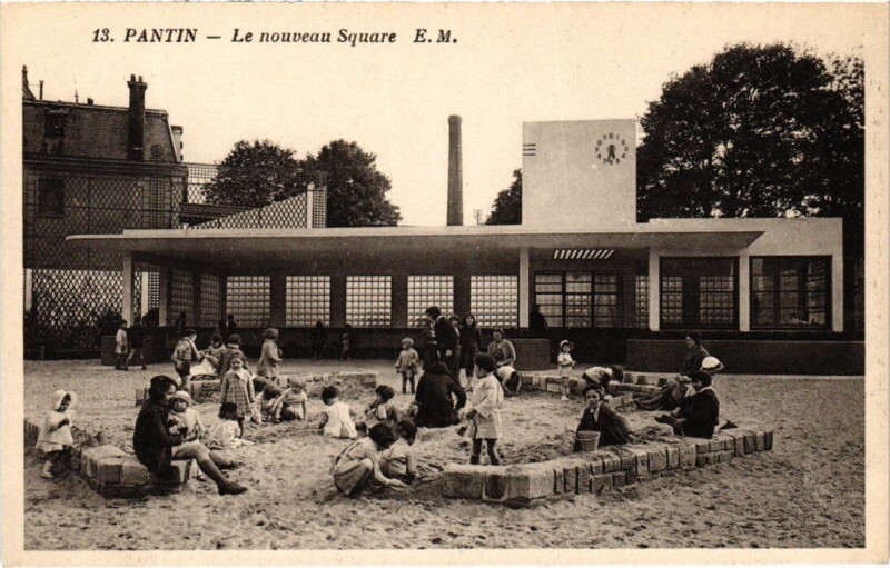 Carte postale ancienne Pantin Le Nouveau Square à Pantin