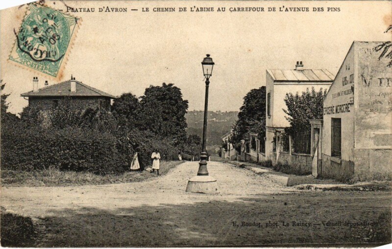 Carte postale ancienne Plateau-d'Avron Chemin de l'Abime