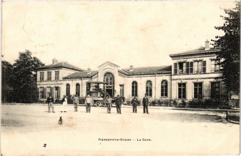 Carte postale ancienne Pierrefitte Stains - La Gare à Stains