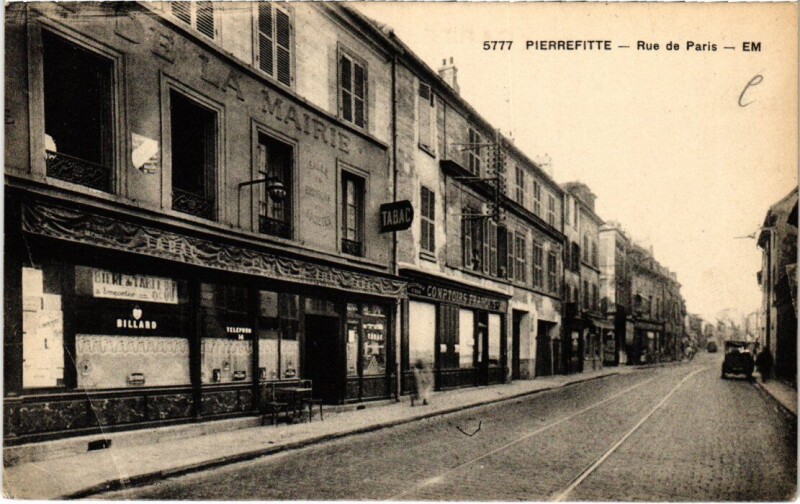 Carte postale ancienne Pierrefitte Rue de Paris