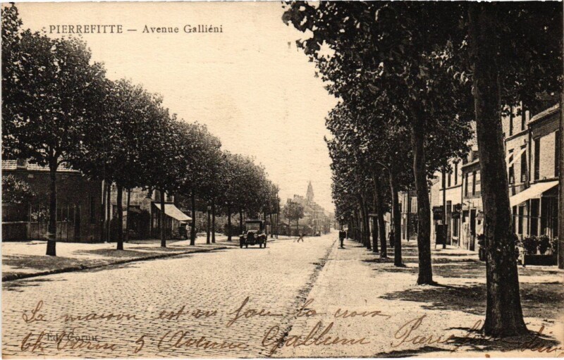 Carte postale ancienne Pierrefitte Avenue Gallieni