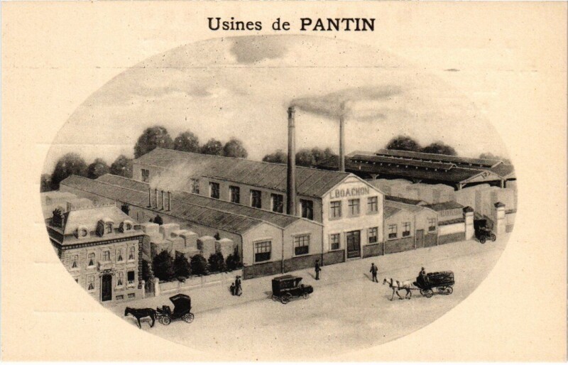 Carte postale ancienne Pantin Usines à Pantin