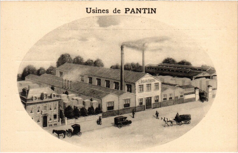 Carte postale ancienne Pantin Usines à Pantin
