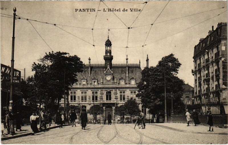 Carte postale ancienne Pantin Hotel de Ville à Pantin