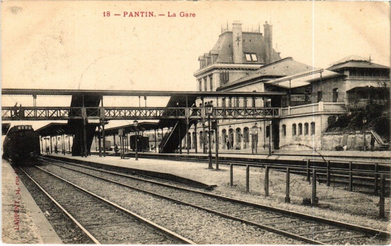 Carte postale ancienne Pantin La Gare à Pantin