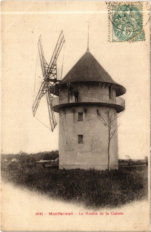 Carte postale ancienne Montfermeil Moulin de la Galette à Montfermeil