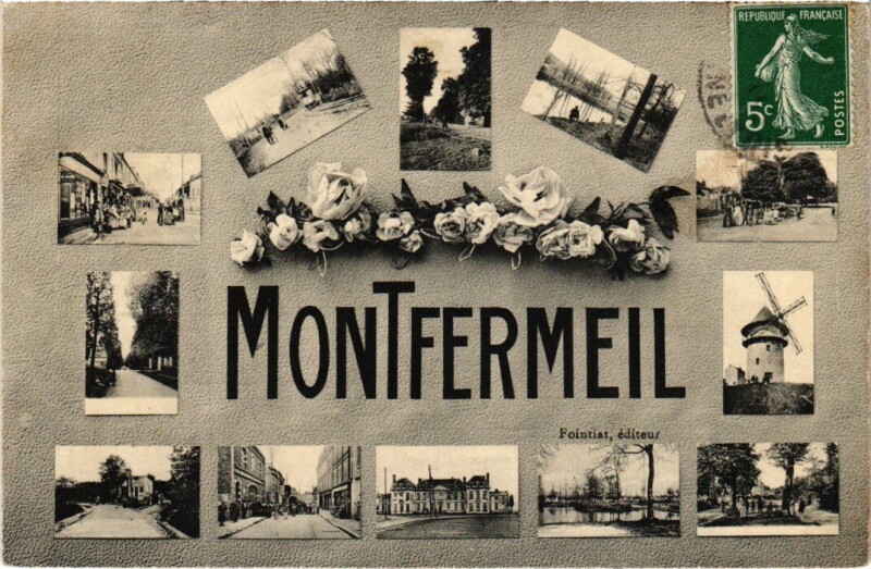 Carte postale ancienne Montfermeil Scenes à Montfermeil