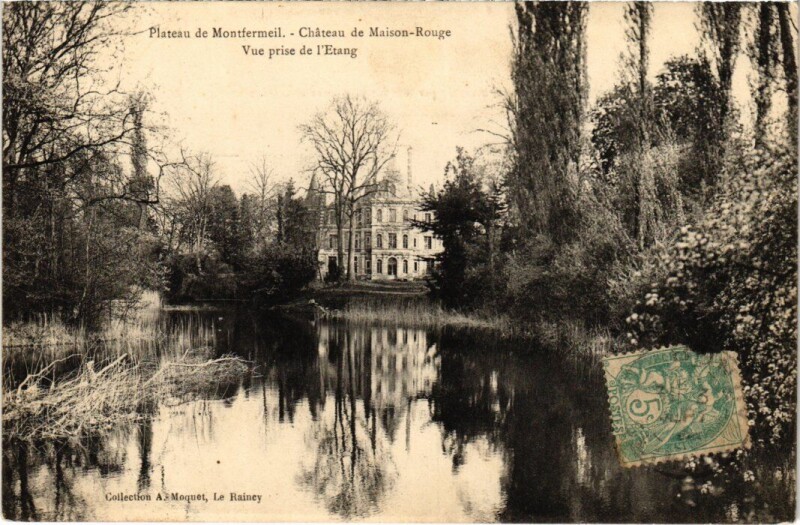 Carte postale ancienne Montfermeil Plateau de Montfermeil - Chateau de Maison-Rouge à Montfermeil