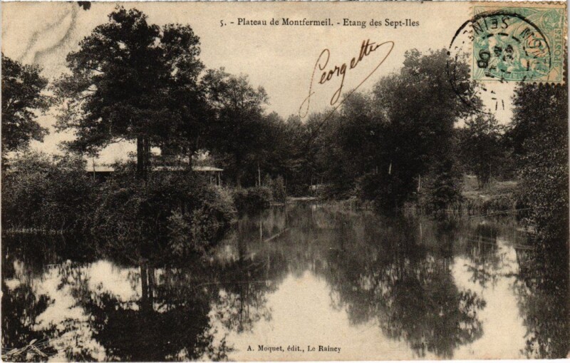 Carte postale ancienne Montfermeil Plateau de Montfermeil - Etang des Sept Iles à Montfermeil