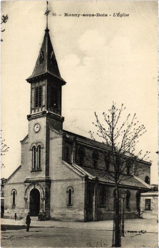 Carte postale ancienne Rosny-sous-Bois Eglise à Rosny-sous-Bois