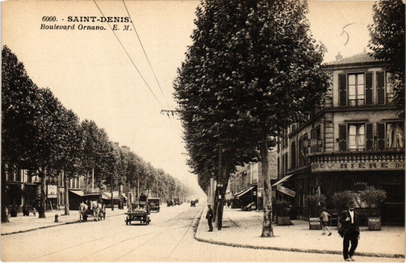 Carte postale ancienne Saint-Denis Boulevard Ornano à Saint-Denis