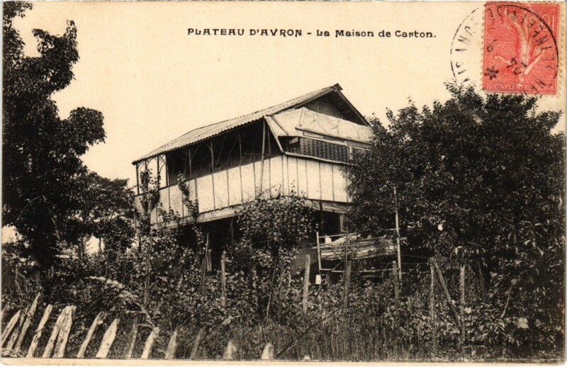 Carte postale ancienne Plateau-d'Avron La Maison de Carton