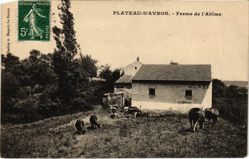Carte postale ancienne Plateau-d'Avron Ferme de l'Abime