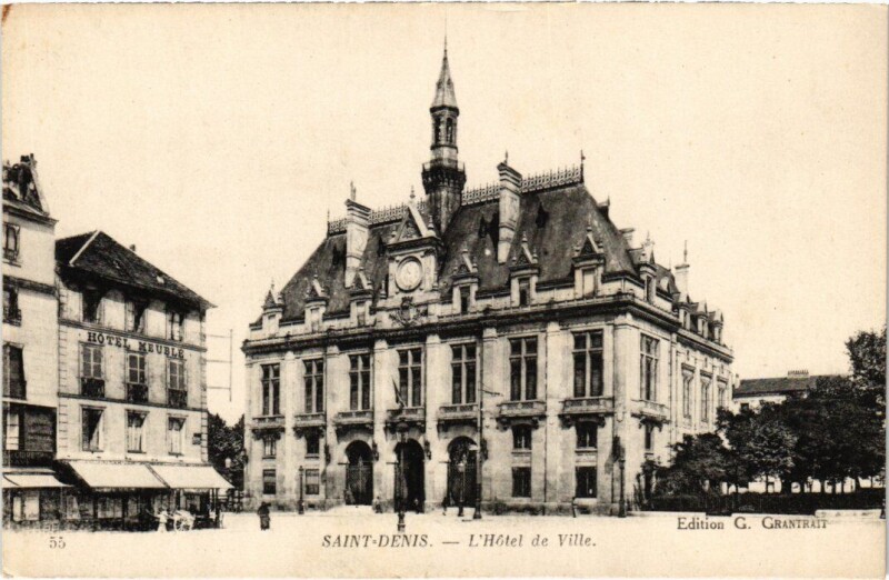 Carte postale ancienne Saint-Denis Hotel de Ville à Saint-Denis