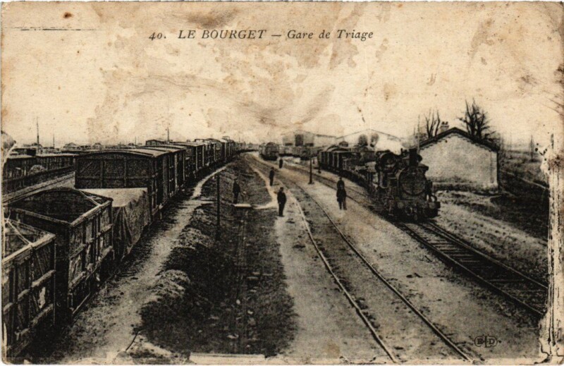 Carte postale ancienne Le Bourget Gare de Triage au Bourget