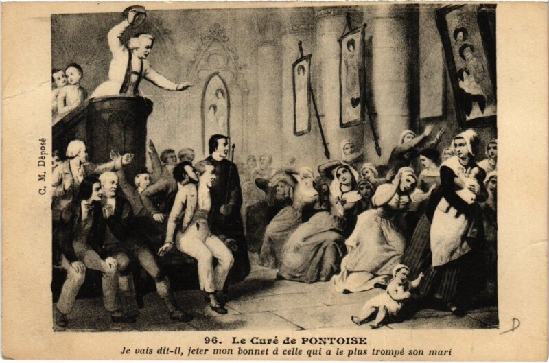 Carte postale ancienne Le Cure de Pontoise