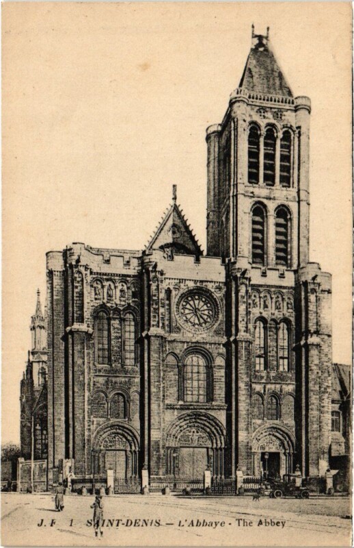 Carte postale ancienne Saint-Denis Abbaye à Saint-Denis