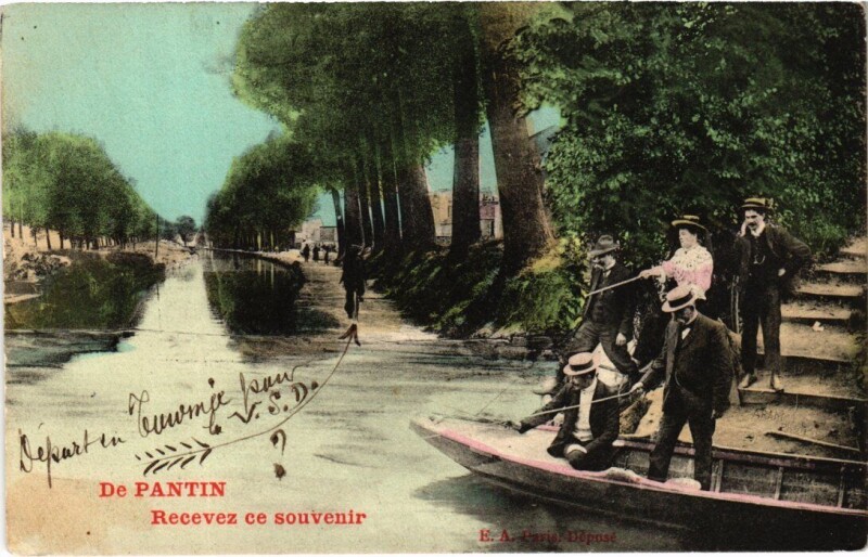 Carte postale ancienne Pantin Town Scene - Recevez ce Souvenir à Pantin