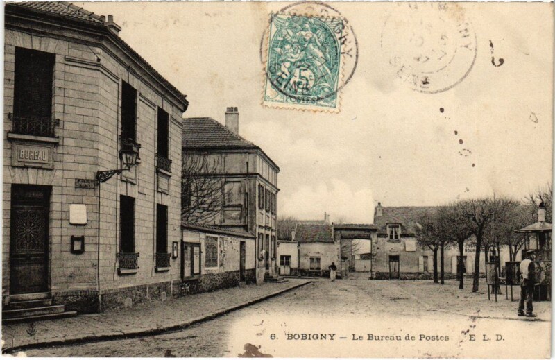 Carte postale ancienne Bobigny Le Bureau de Postes à Bobigny