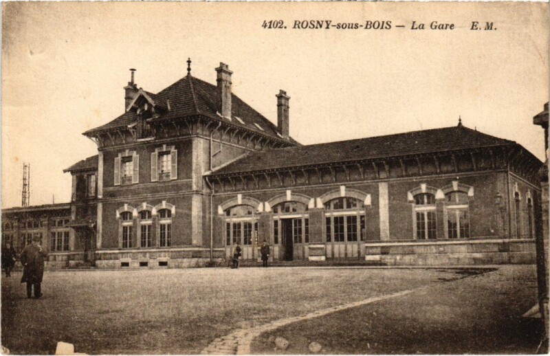 Carte postale ancienne Rosny-sous-Bois La Gare à Rosny-sous-Bois