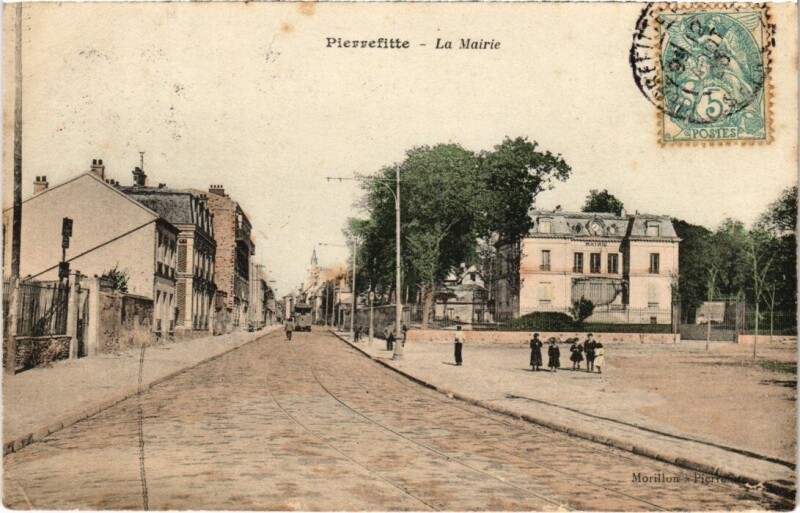 Carte postale ancienne Pierrefitte Mairie