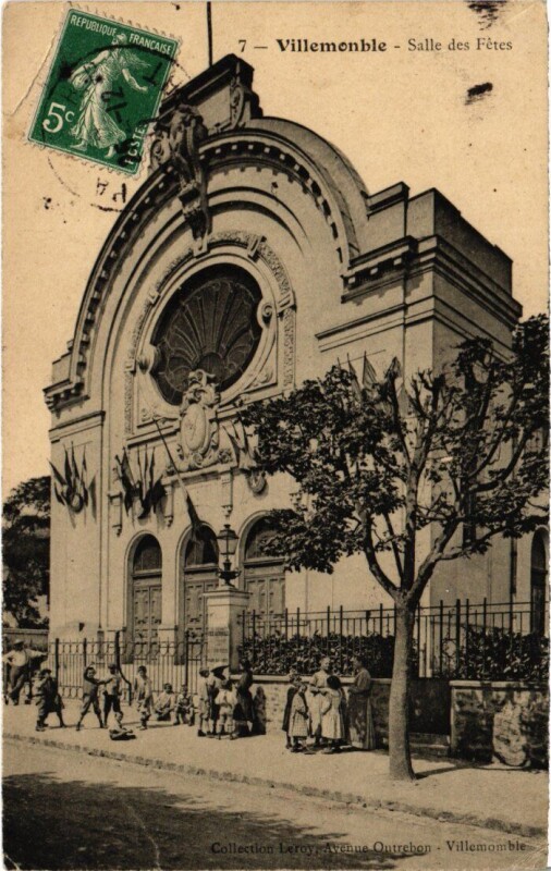 Carte postale ancienne Villemomble Salle des Fetes à Villemomble