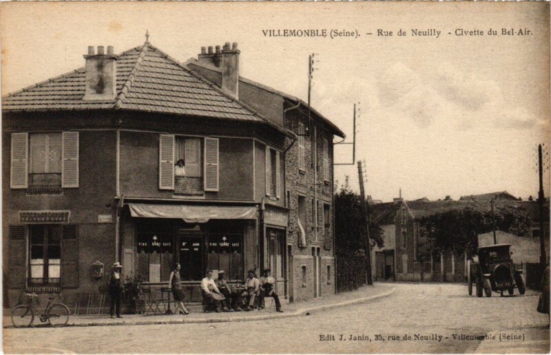 Carte postale ancienne Villemomble Rue de Neuilly - Civette du Bel-Air à Villemomble