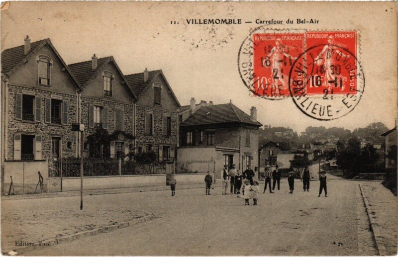 Carte postale ancienne Villemomble Carrefour du Bel-Air à Villemomble