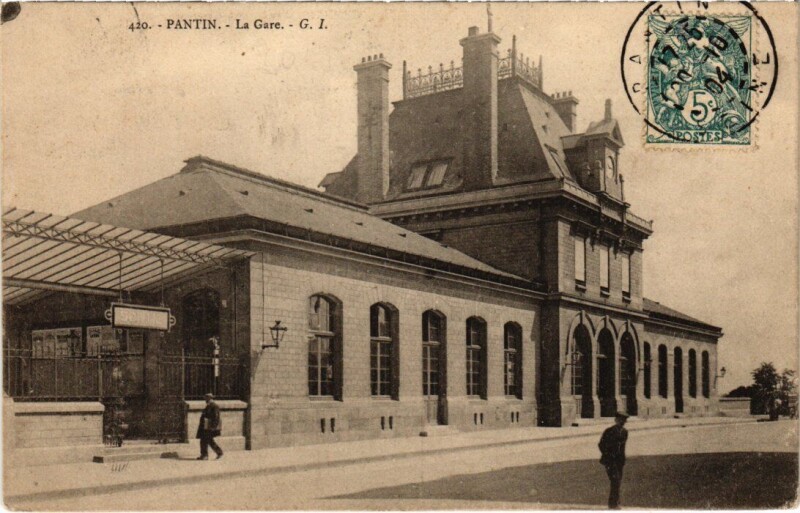 Carte postale ancienne Pantin La Gare à Pantin