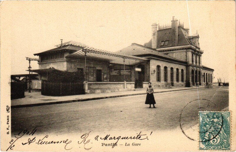 Carte postale ancienne Pantin La Gare à Pantin