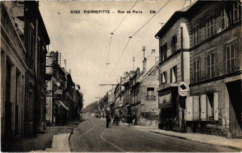 Carte postale ancienne Pierrefitte Rue de Paris