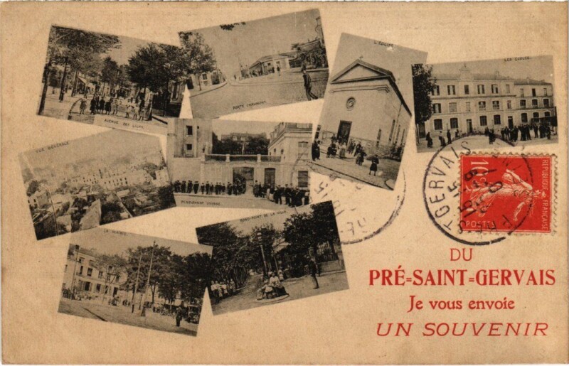 Carte postale ancienne Le Pre-Saint-Gervais Scenes